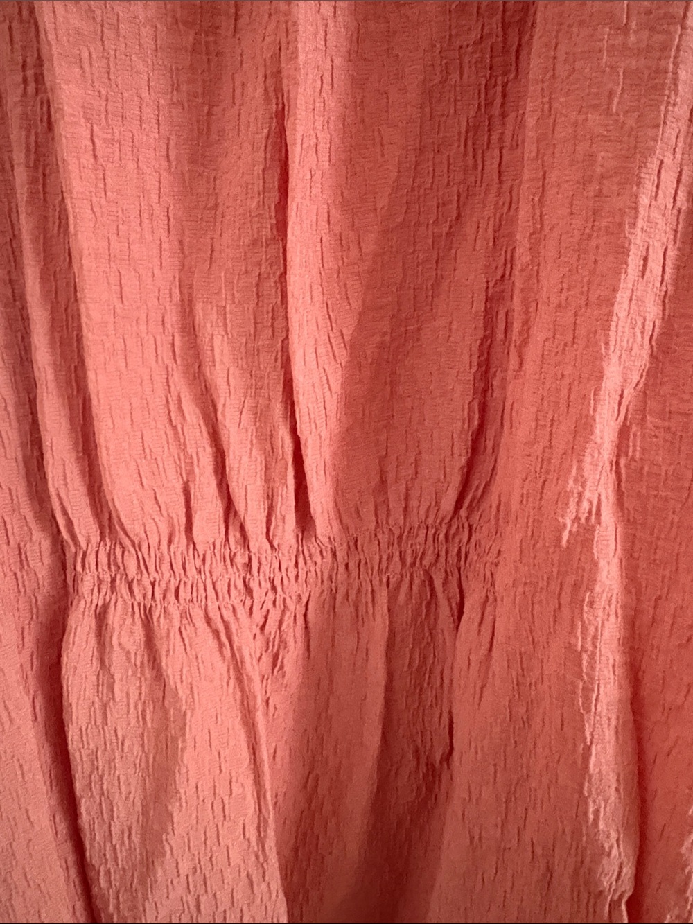 Ava & Viv Pink Crinkle V-Neck Short Sleeve Blouse size 2 coquette soft girl - Picture 4 of 4